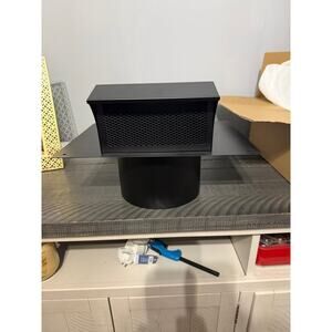 Black 8 Inch Roof Vent Cap Damper Grill 8'' Exhaust Wall Vent Ventilation System